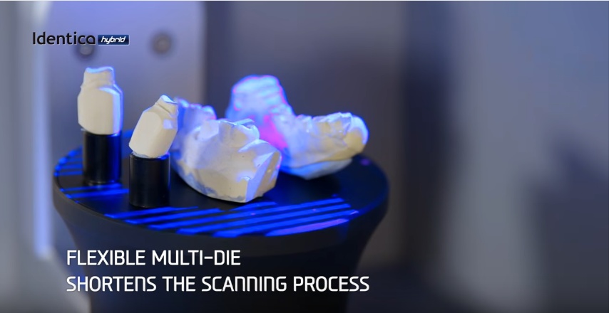 Medit-identica hybrid 3D 掃描器 多置具